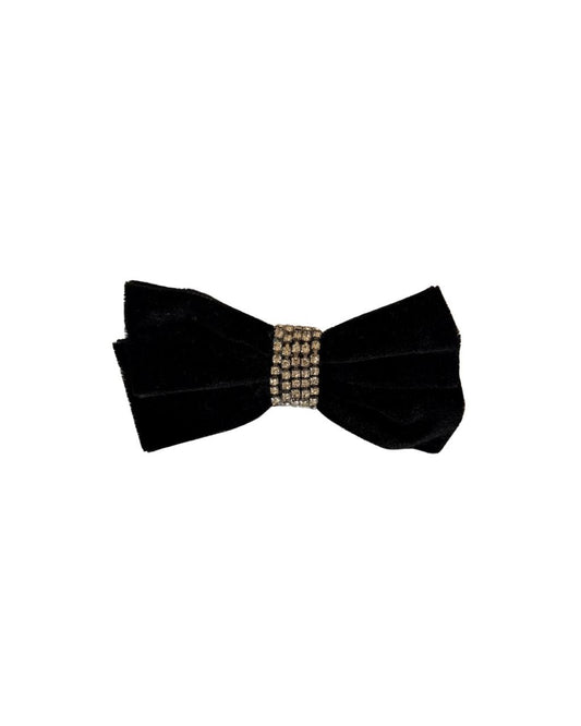 Laço Preto com Strass